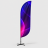 R-Shape Fabric Flag
