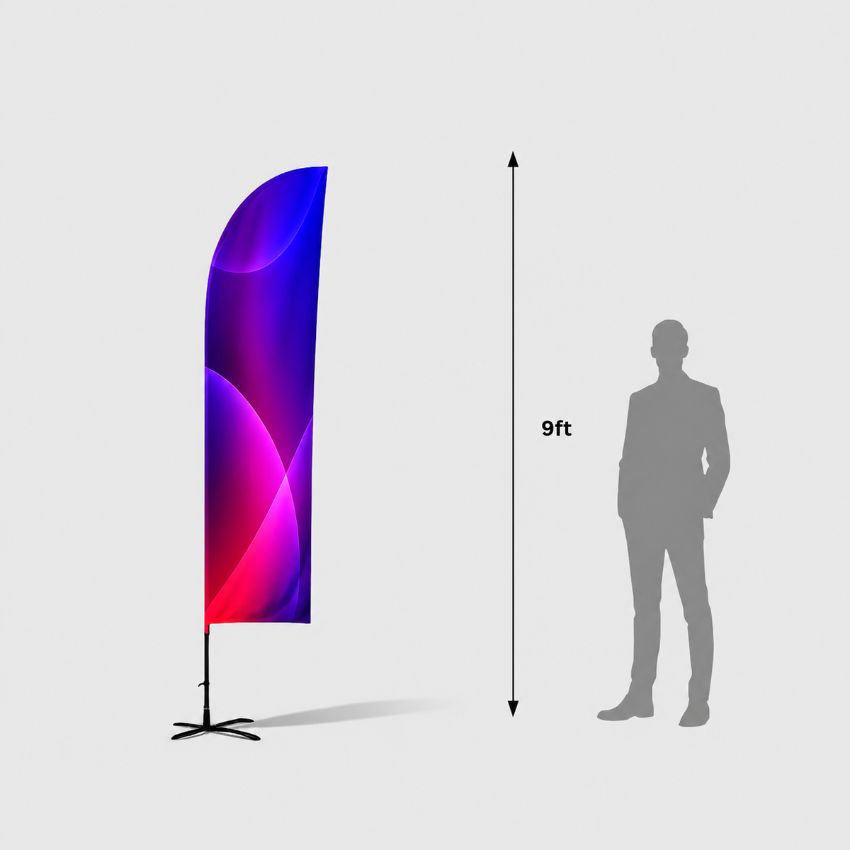 Straight Feather Flag with Uni-Fit Pole