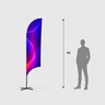 Concave Feather Flag with Uni-Fit Pole