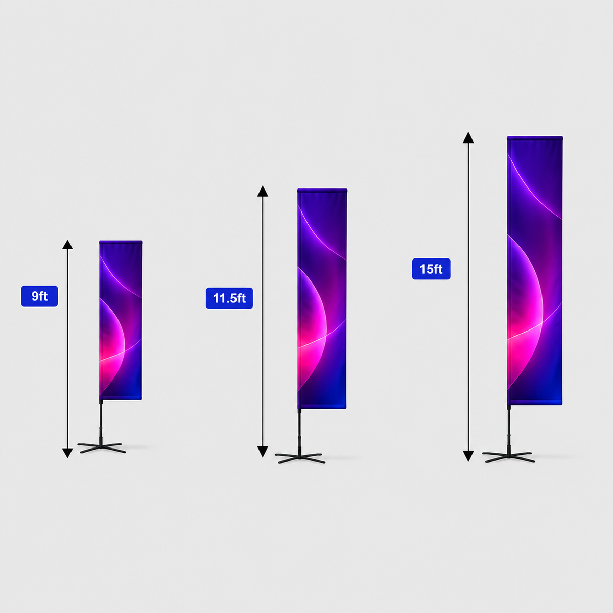 Rectangle Advertising Flag (Extra Length)