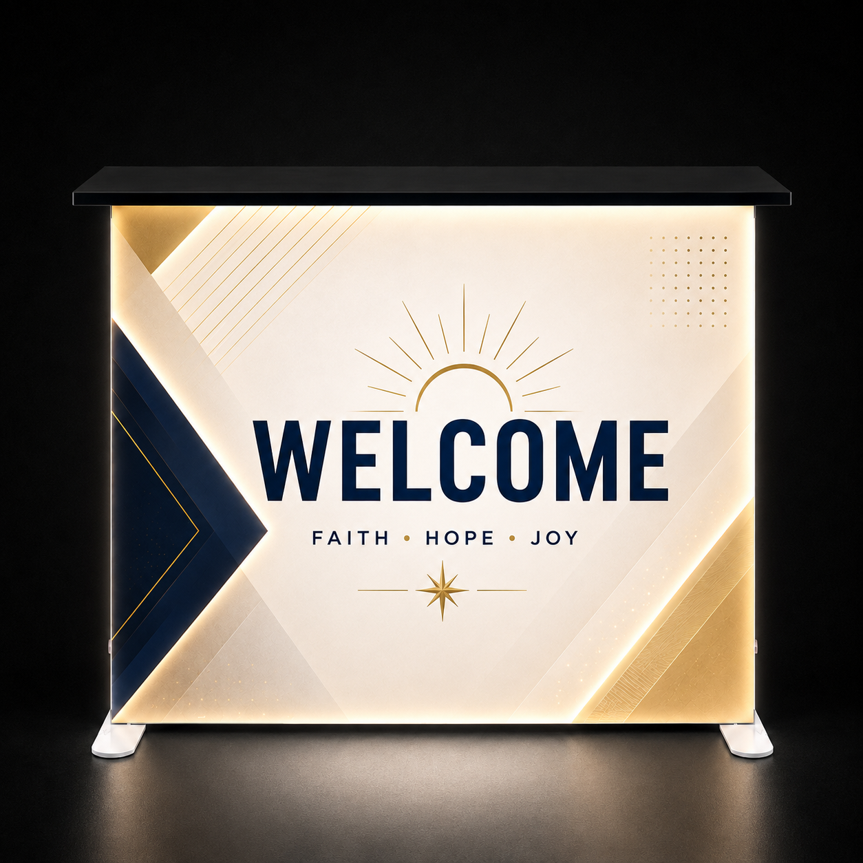 Church Backlit SEG Counter Display