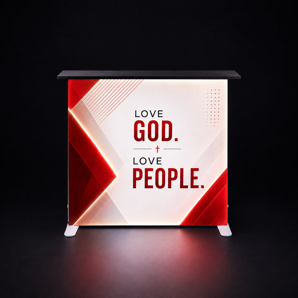 Church Backlit SEG Counter Display
