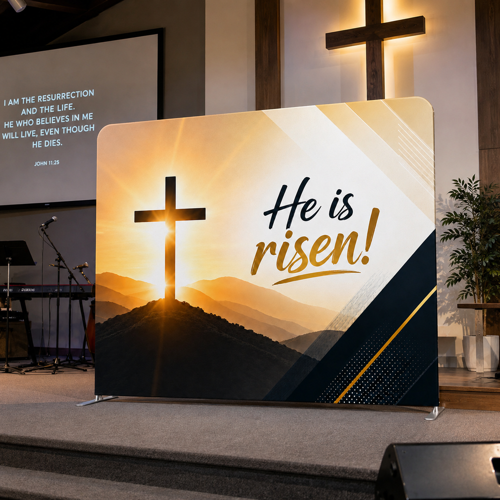 Church Sanctuary Straight Tension Backdrop