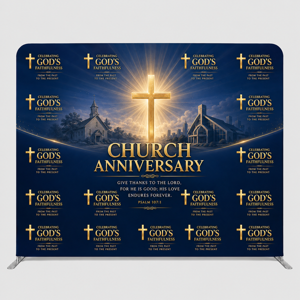 Church Photo Baptism, Step & Repeat Wall