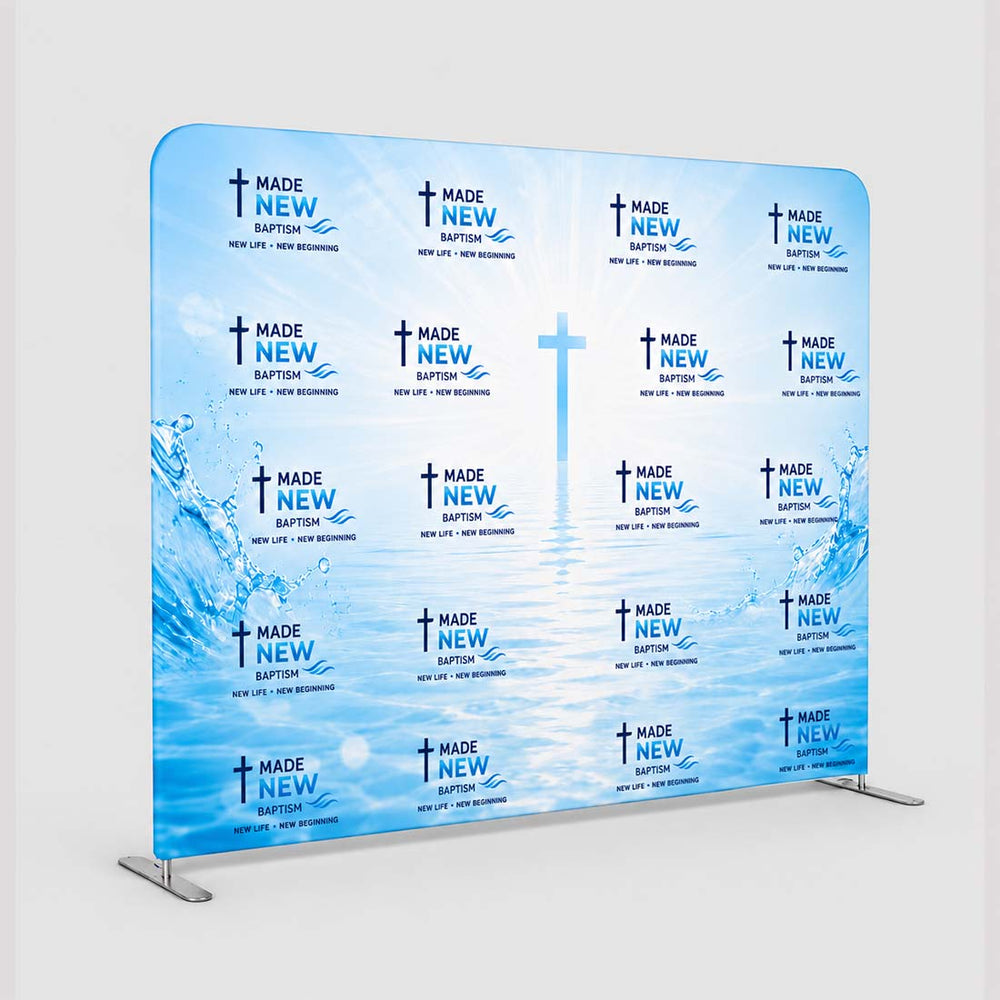 Church Photo Baptism, Step & Repeat Wall