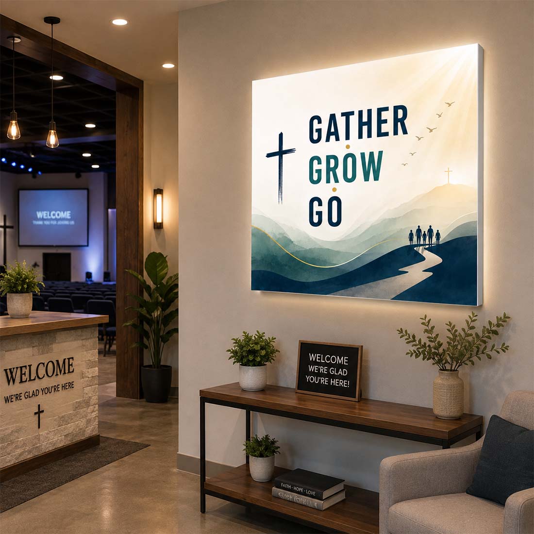 Church Welcome Center SEG Light Box