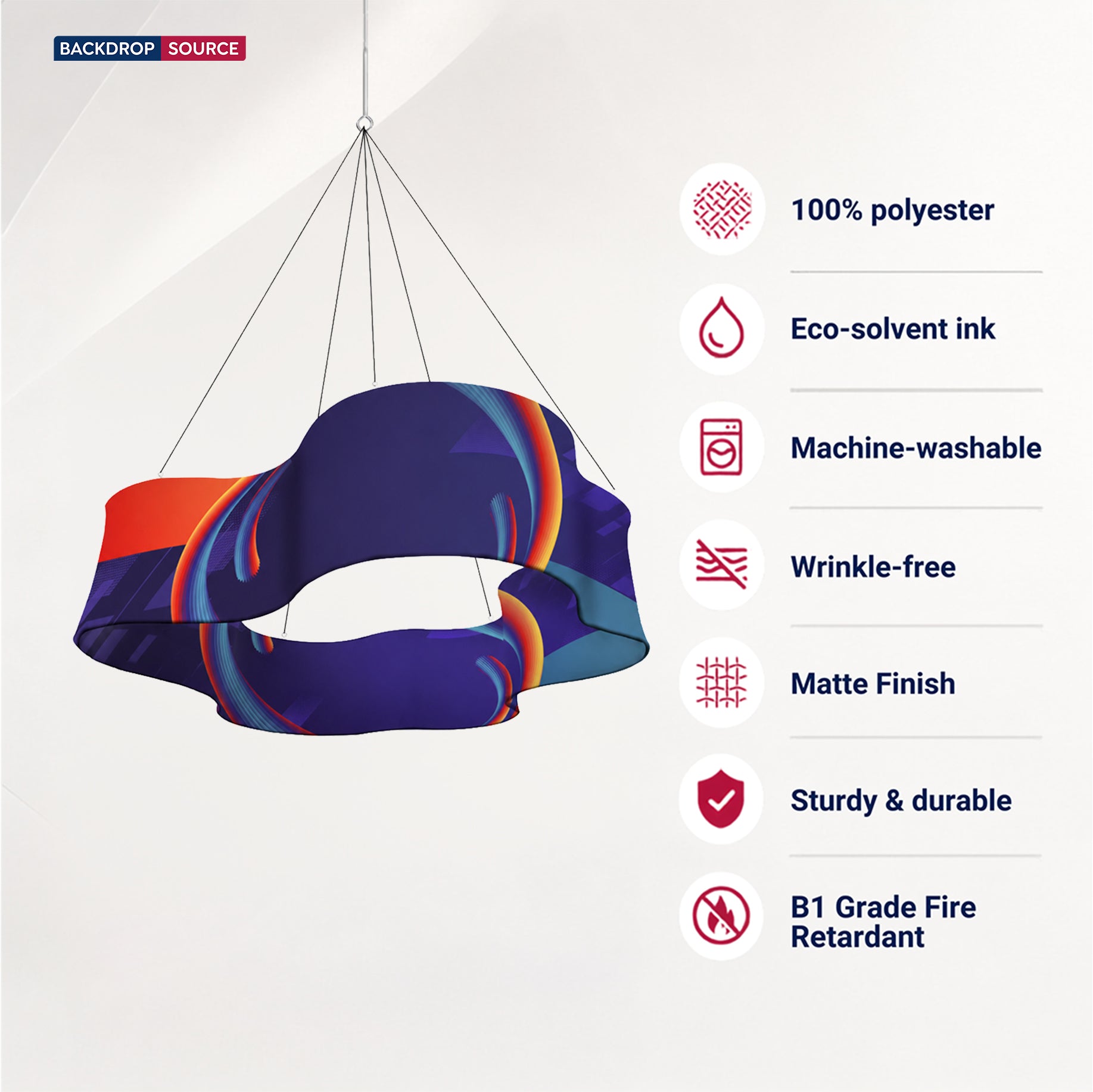 Cloud Shaped Hanging Banner