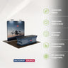 Compact 10x10 Booth Kit with Backwall and Table Cover