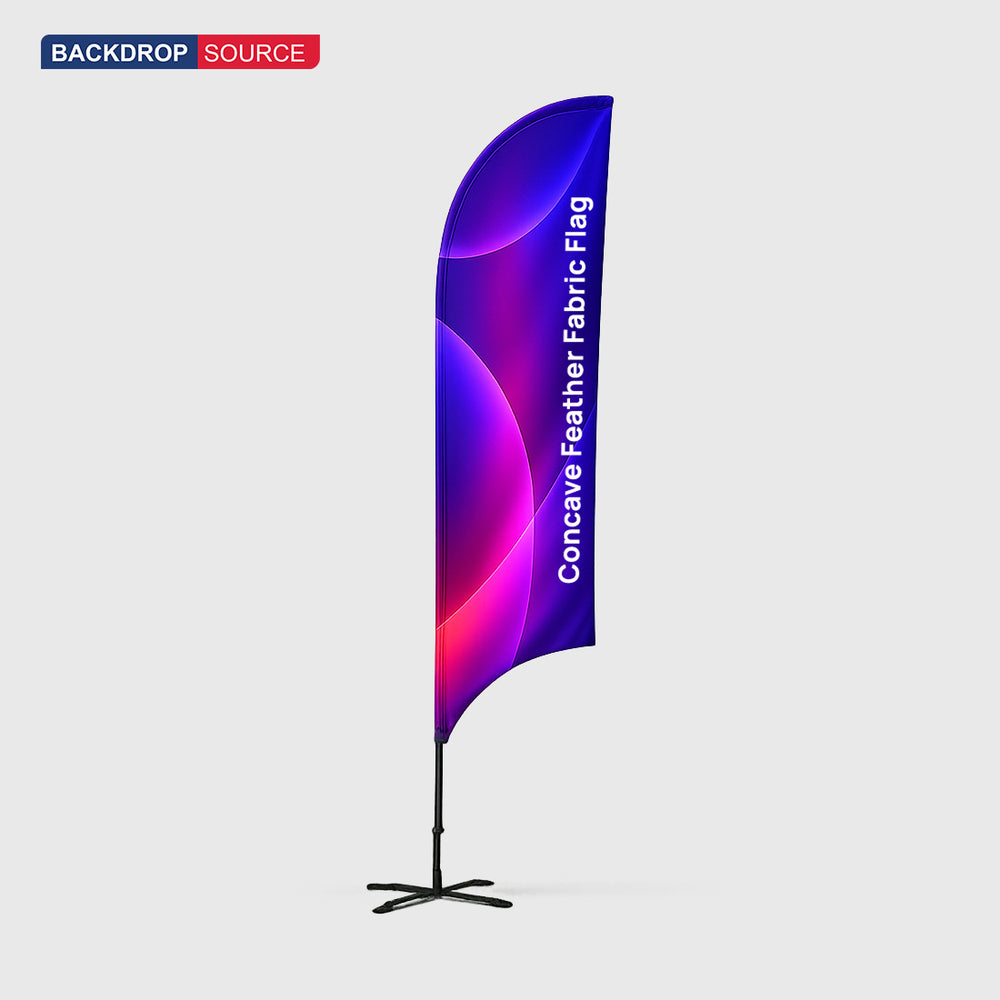 Concave Feather Flag with Uni-Fit Pole