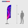 Concave Feather Flag with Uni-Fit Pole