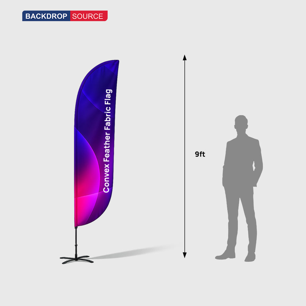 Convex Feather Flag with Uni-Fit Pole