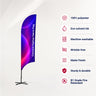 Concave Feather Flag with Uni-Fit Pole