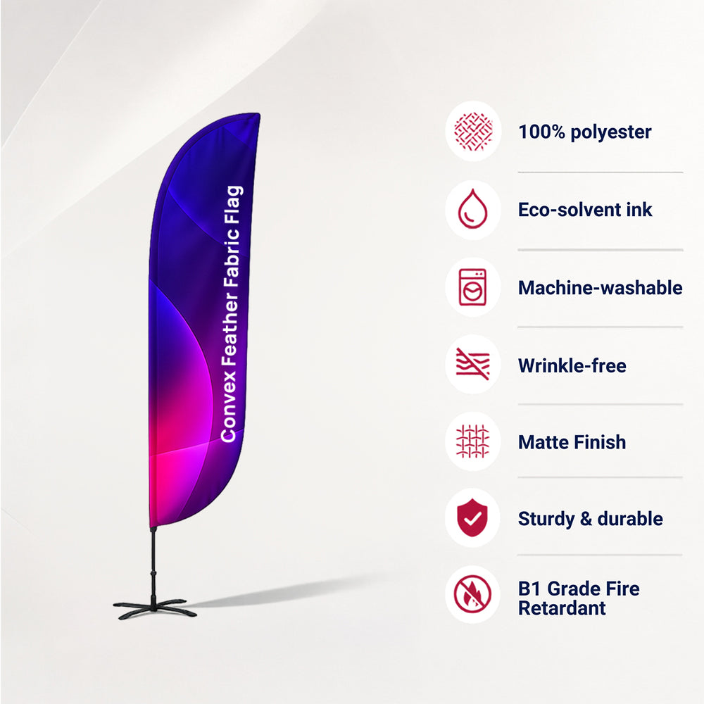 Convex Feather Flag with Uni-Fit Pole
