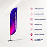 Convex Feather Flag with Uni-Fit Pole