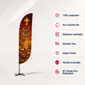 Church Convex Feather Flag