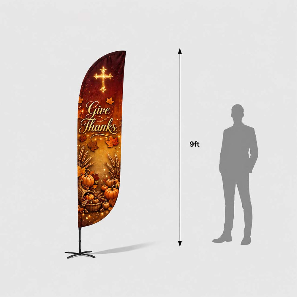 Church Convex Feather Flag