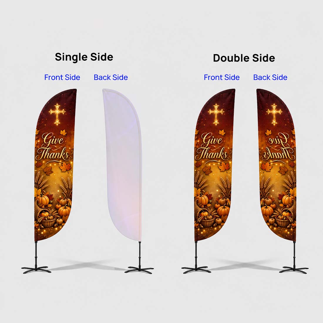 Church Convex Feather Flag