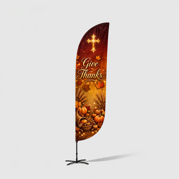 Church Convex Feather Flag