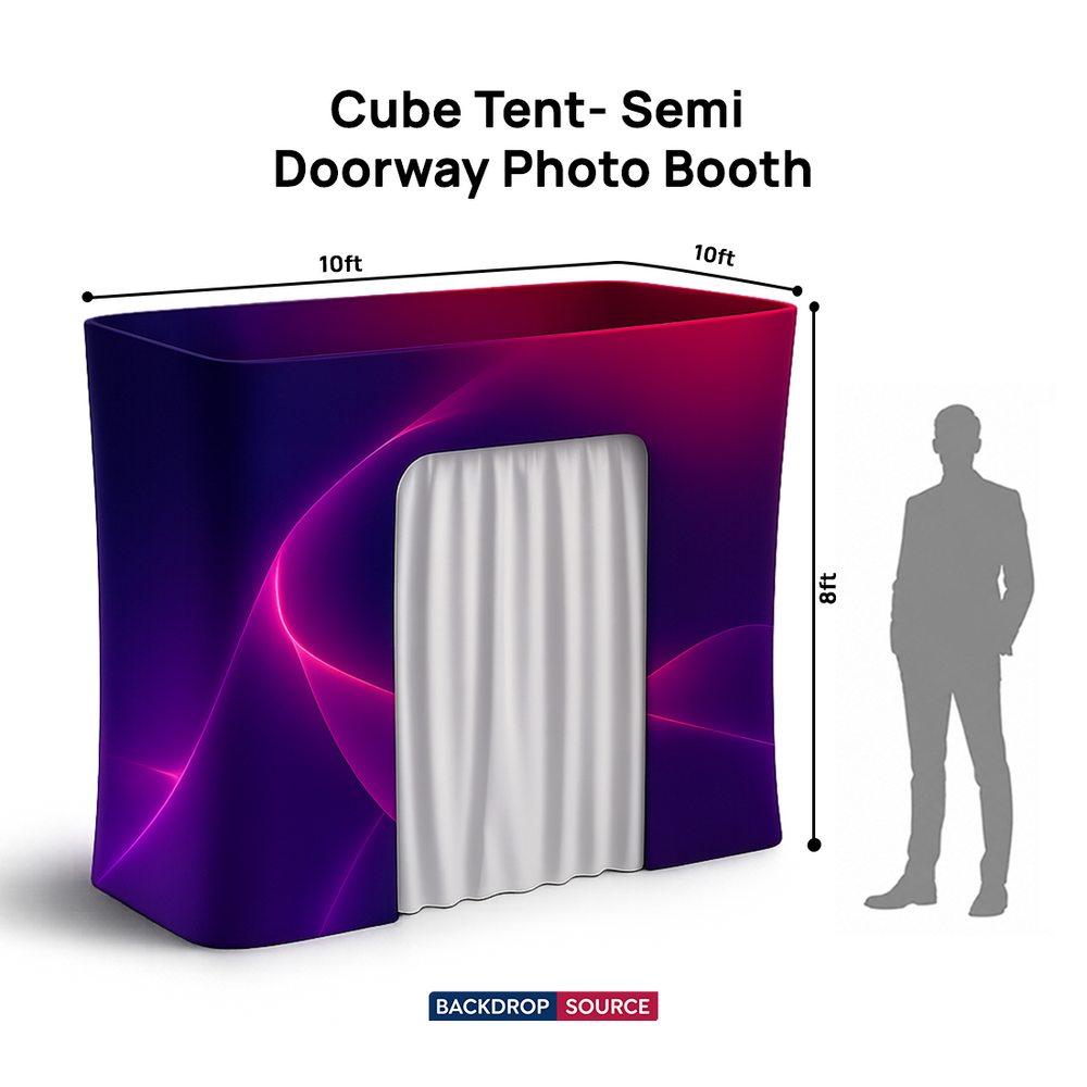 Cube Tent- Semi Doorway Photo Booth
