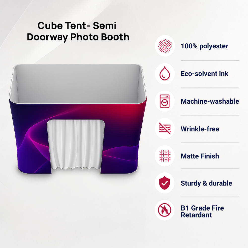 Cube Tent- Semi Doorway Photo Booth