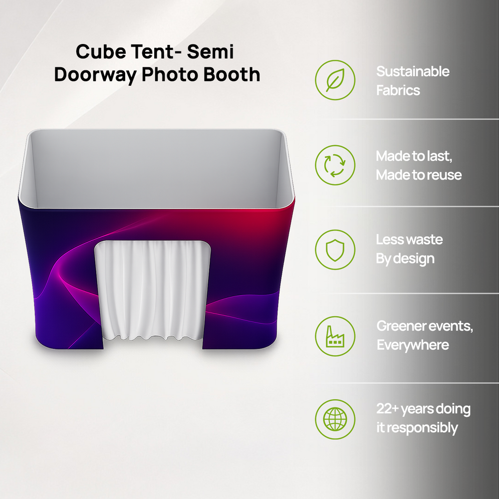Cube Tent- Semi Doorway Photo Booth