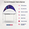 Curved Outdoor Billboard Fabric Banner (only billboard)