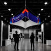 Curved Square Quad Hanging Banner