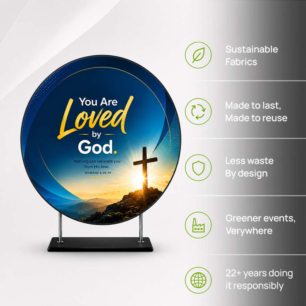 Church Custom Circle Stage Backdrop