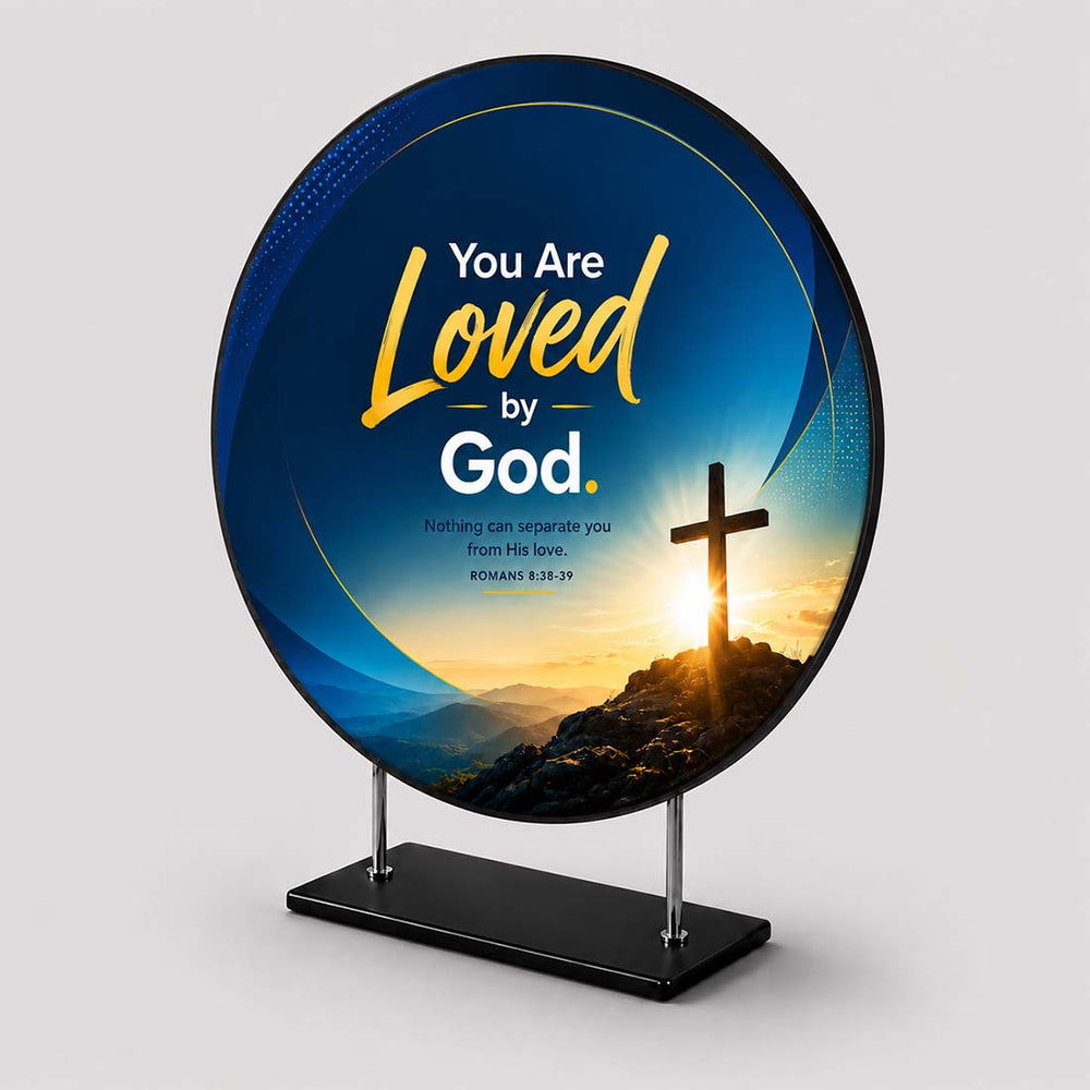 Church Custom Circle Stage Backdrop
