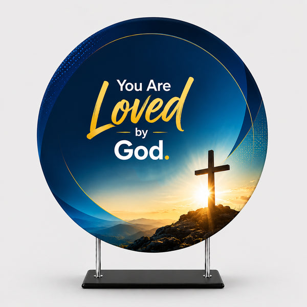 Church Custom Circle Stage Backdrop