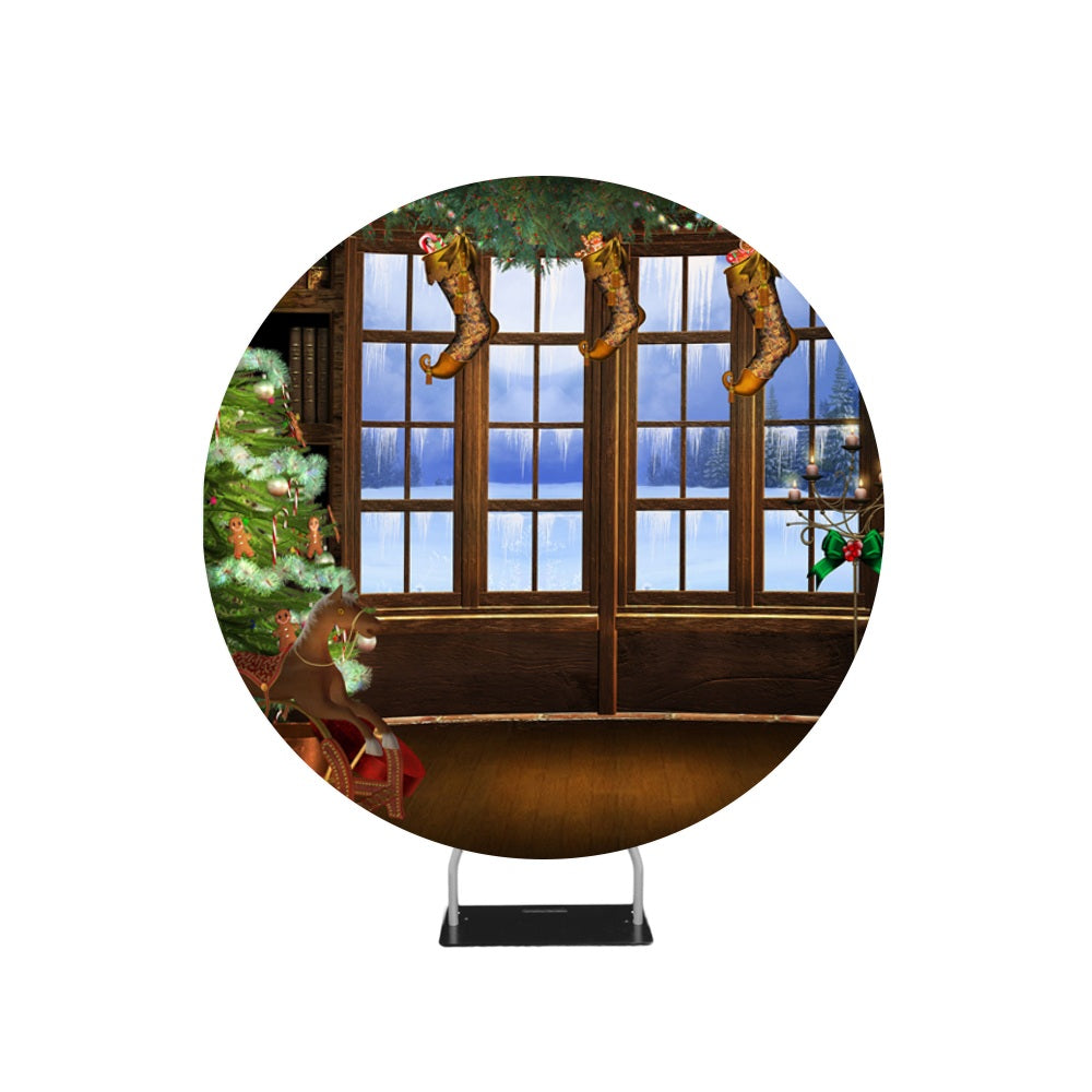 Church Custom Circle Stage Backdrop