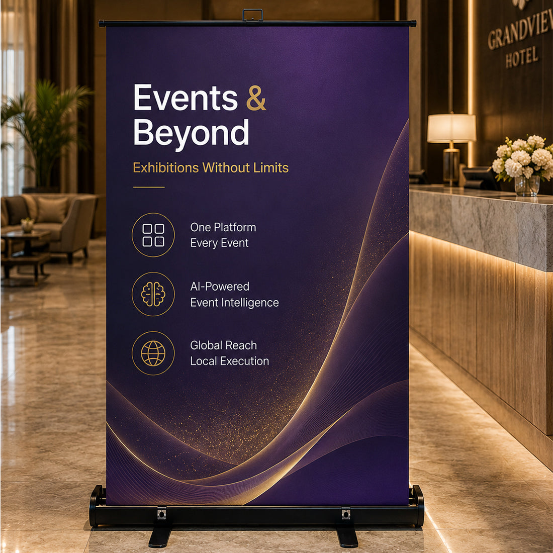 Custom Printed Fabric Retractable & Collapsible Display Panel