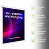 Custom Retractable Wall Hanging Backdrop with Clamps