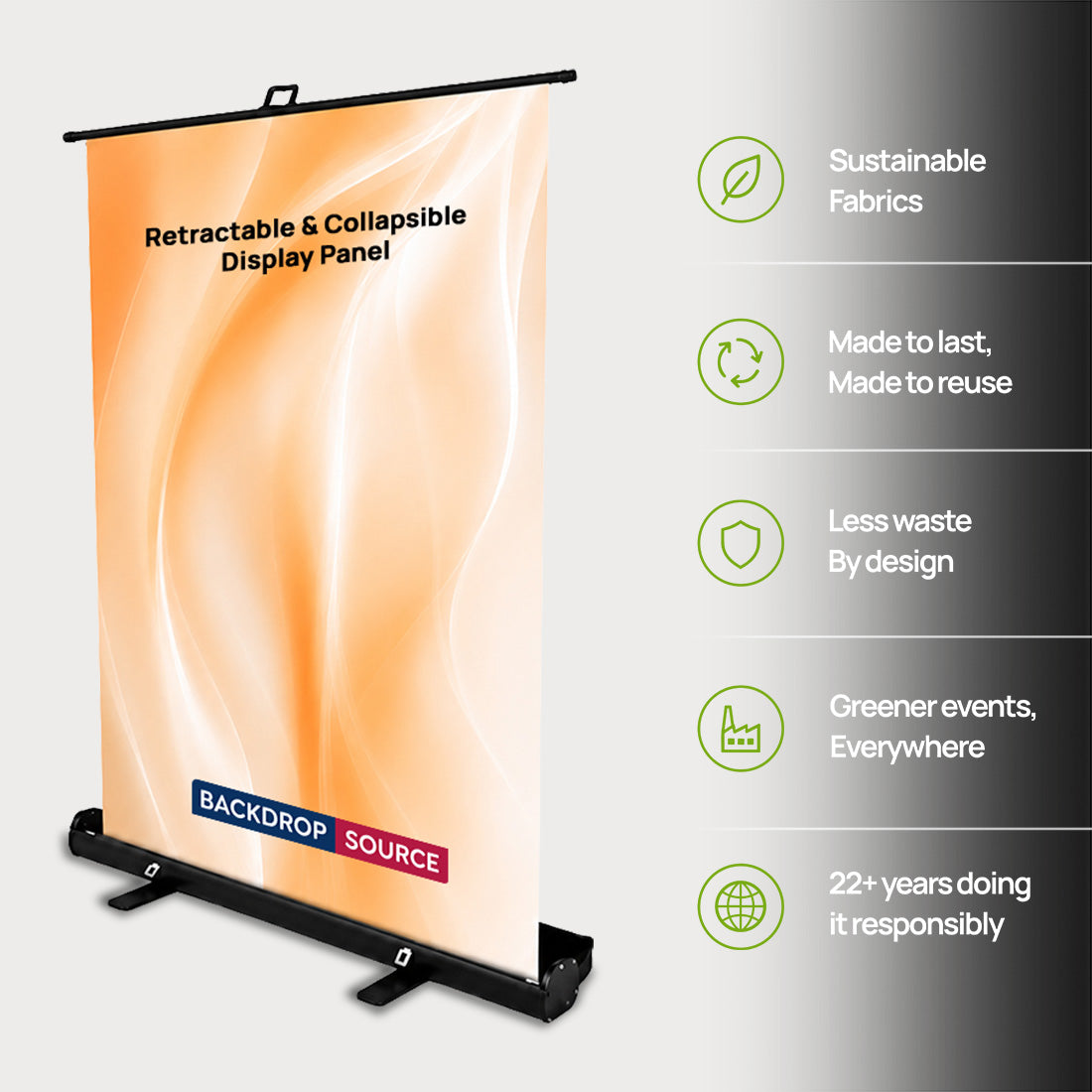 Custom Printed Fabric Retractable & Collapsible Display Panel