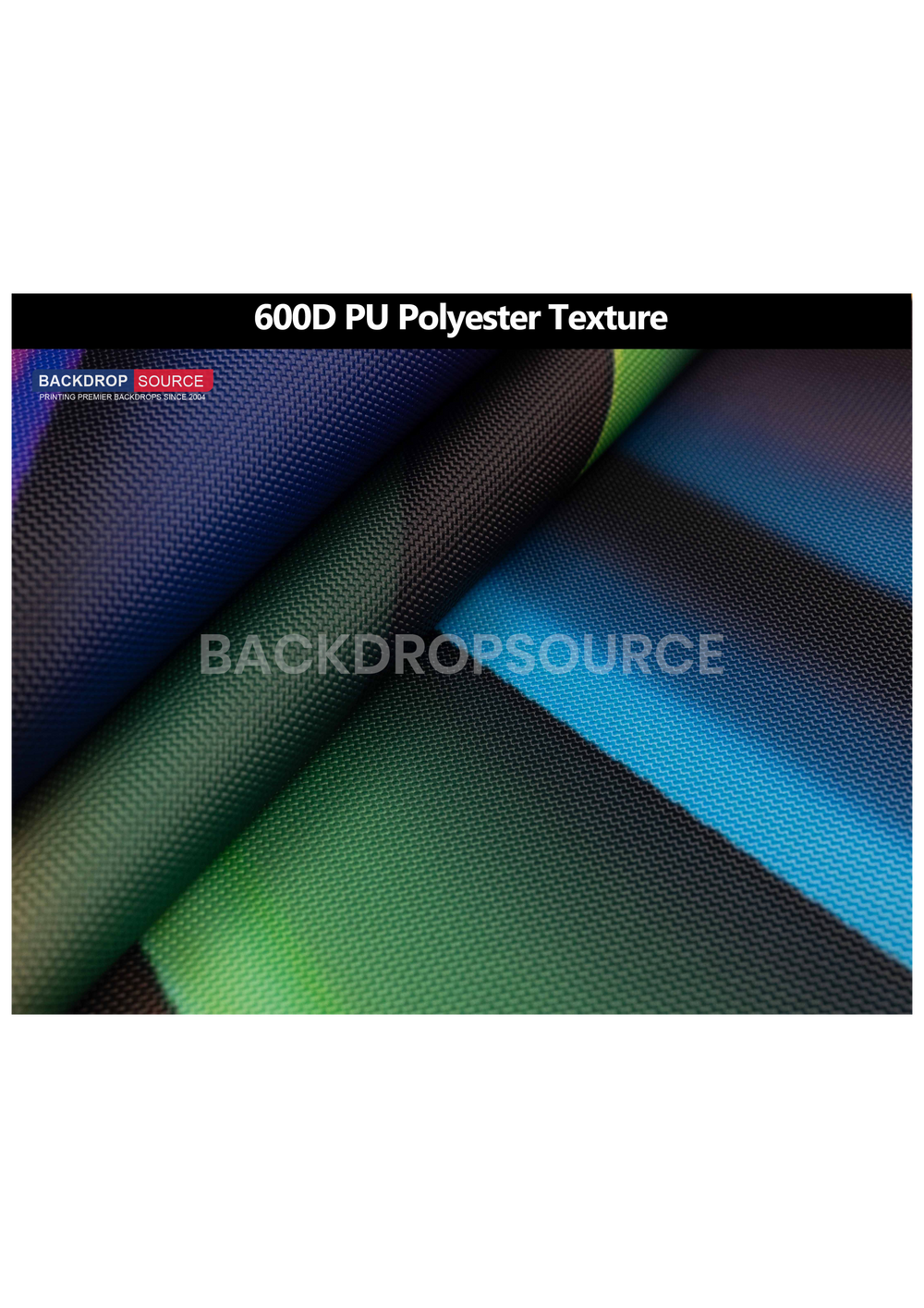 Customized Eco-Friendly 600D Polyester Fabric Printing