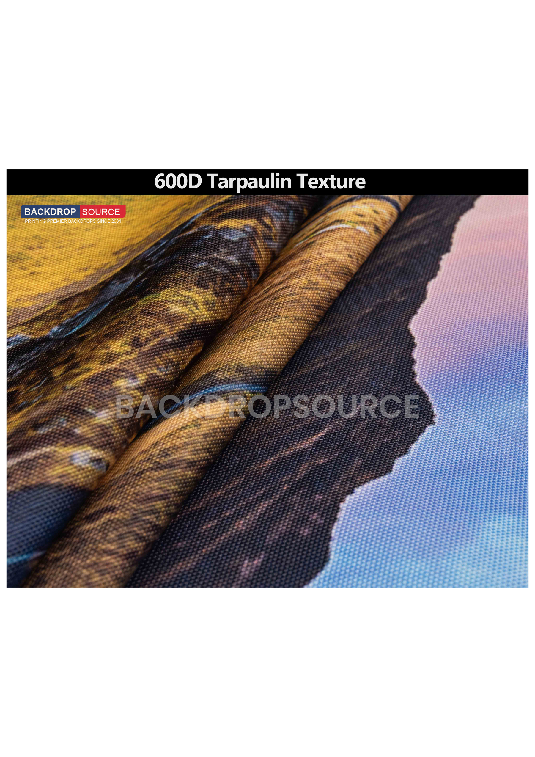 Customized Eco-Friendly 600D Polyester Fabric Printing