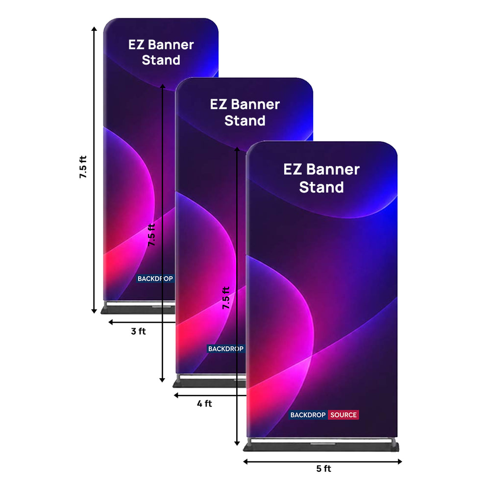EZ Fabric Banner Stands for Trade Show Displays