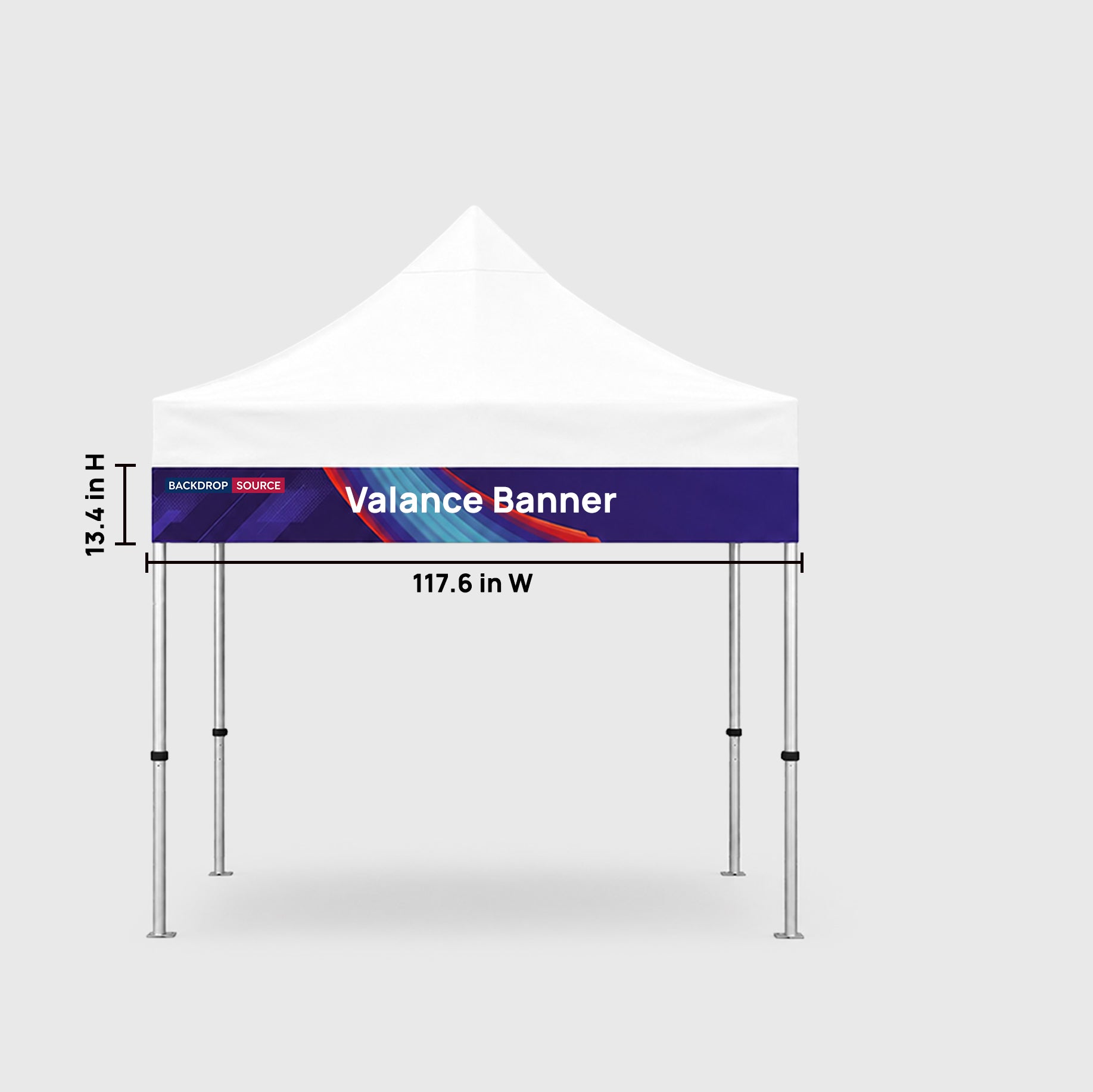 Fabric Canopy Tent Valance Banner