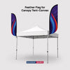 Fabric Feather Flag for Canopy Tents