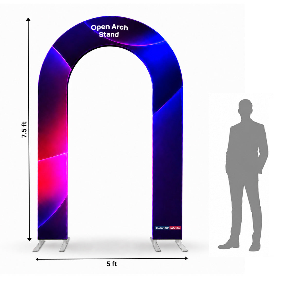 Fabric Full Open Arch Stand