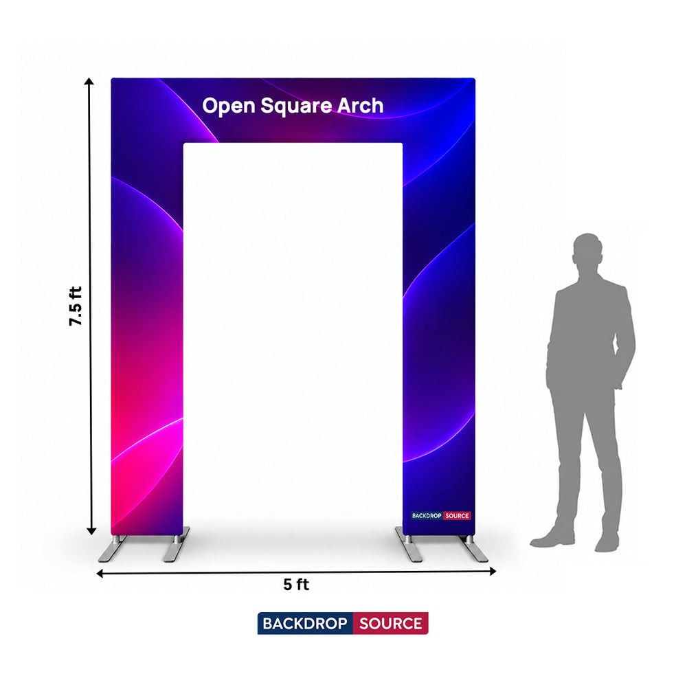 Fabric Full Open Square Arch Display