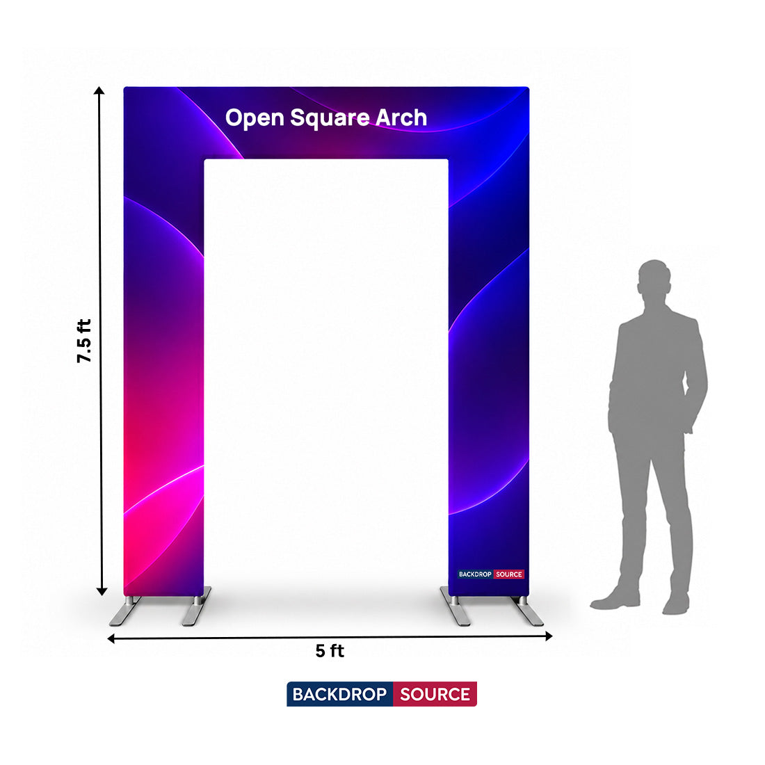 Fabric Full Open Square Arch Display