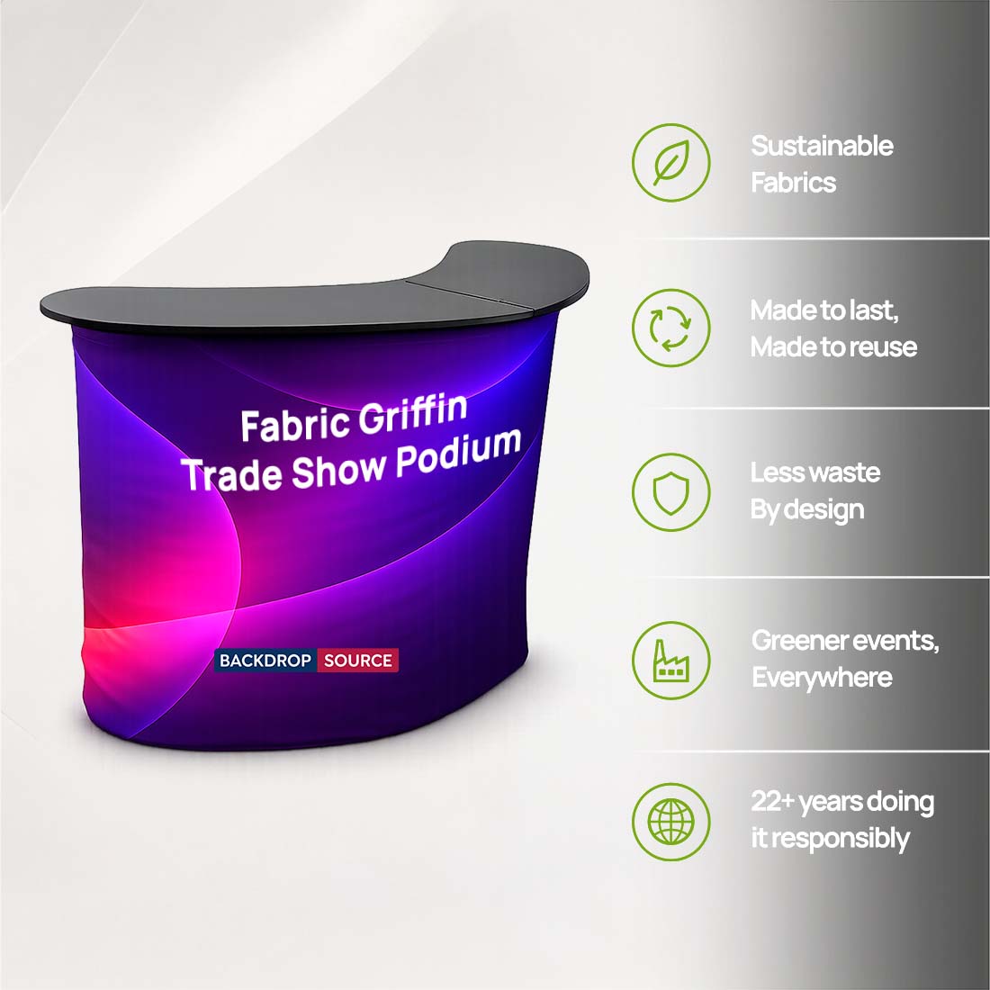 Fabric Griffin Trade Show Podium