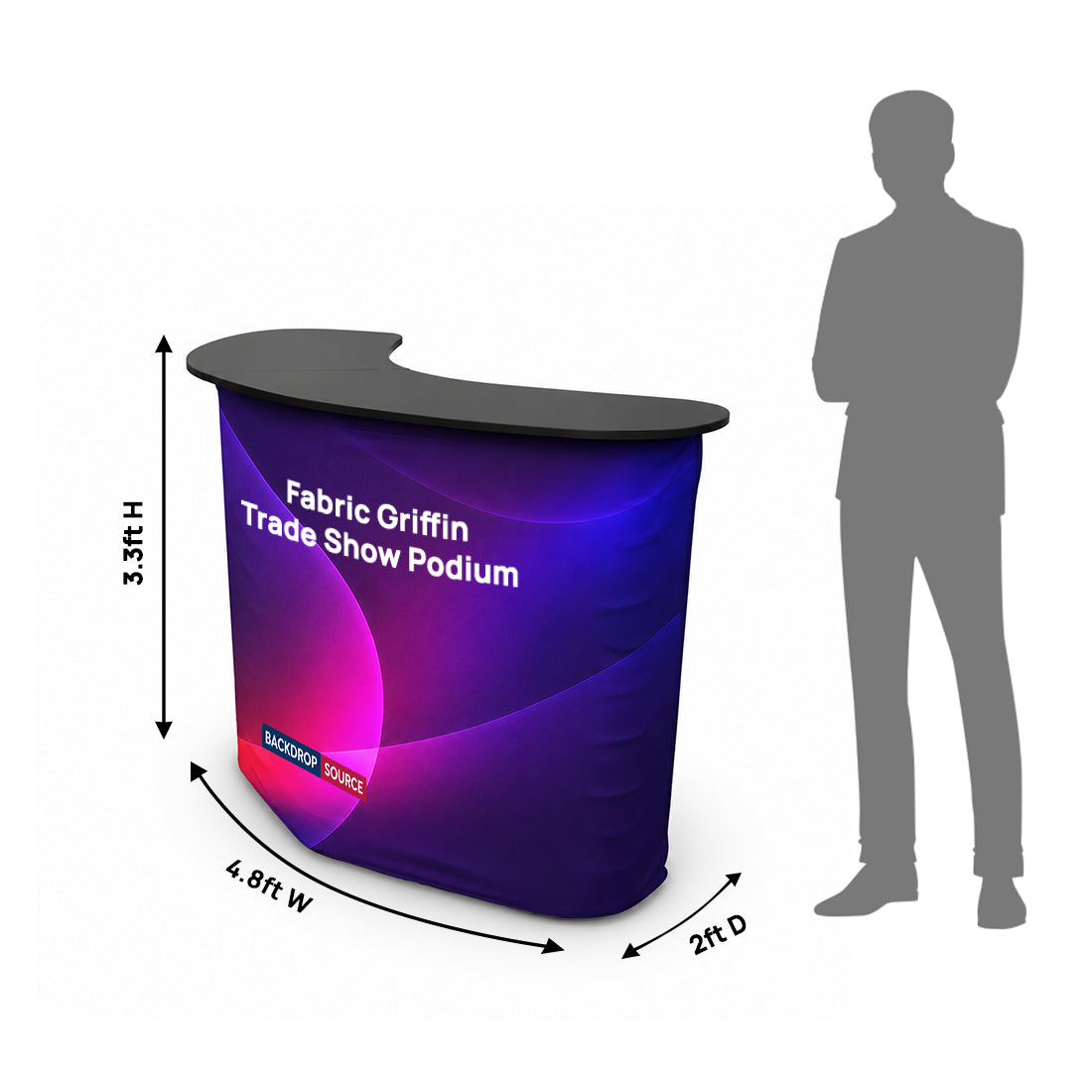 Fabric Griffin Trade Show Podium