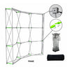 Fabric Popup Curved Backwall Kit with Clamping Lights