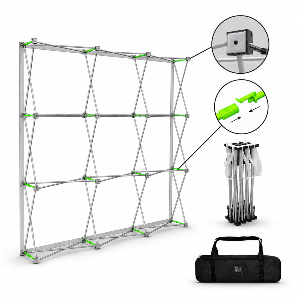 Kit de pared posterior recta emergente con luces de sujeción