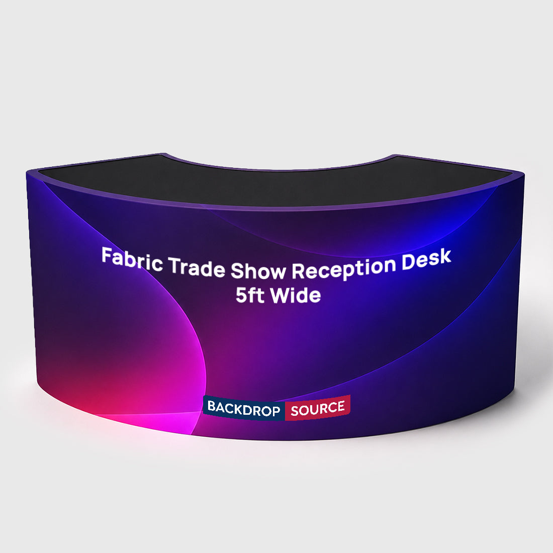 Fabric Trade Show Reception Desk – 5ft Wide