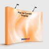 Fabric Popup Curved Backwall Kit with Clamping Lights