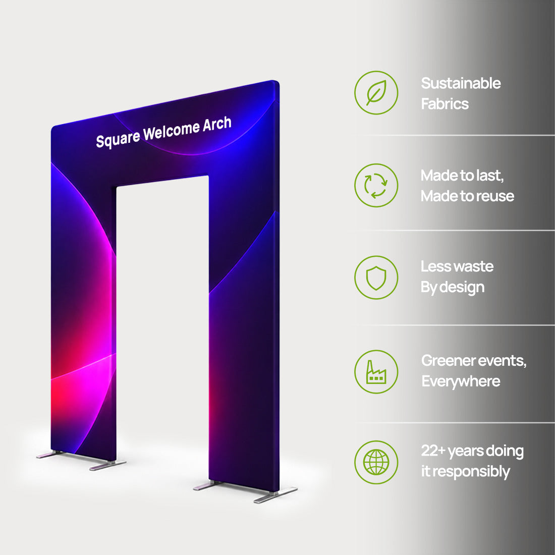 Fabric Welcome Arch Display Stand