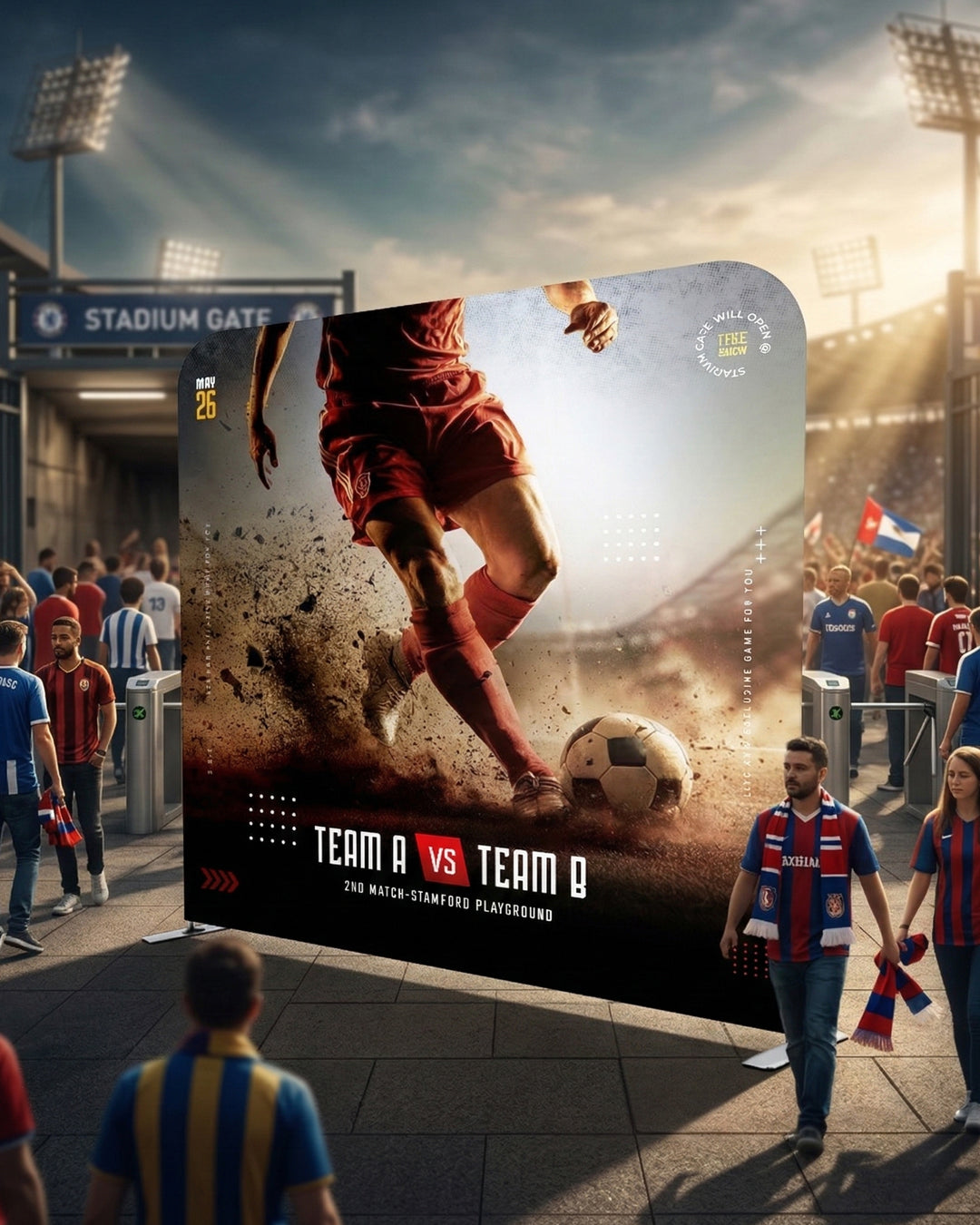FIFA 2026 Straight Backdrop Display